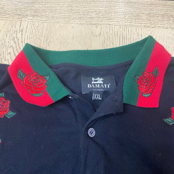 Damati Los Angeles Rose‎ Snake Polo Black XXL - Picture 7 of 7